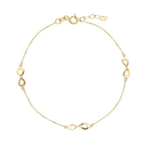 Bracciale Incontri Gioielli Valenza Mazzoni in Oro Giallo con Infinito