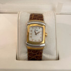 Orologio in oro con cinturino in pelle e chiusura Deployante in Oro Giallo Damiani