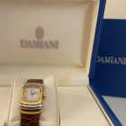 Orologio in oro con cinturino in pelle e chiusura Deployante in Oro Giallo Damiani