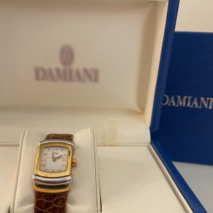Orologio in oro con cinturino in pelle e chiusura Deployante in Oro Giallo Damiani 