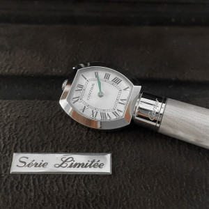 Penna a sfera Cartier Lady con orologio al quarzo - Rarità