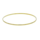 Bracciale canna vuota sezione 3 mm, diametro 65 mm, in Oro Giallo 9 Kt