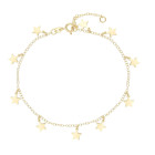 Bracciale con stelline in Oro Giallo 9 Kt