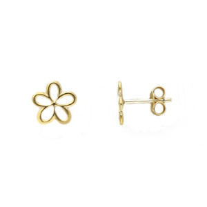 Orecchini con elemento centrale in Oro Giallo 9 Kt