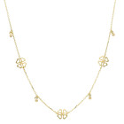 Collana farfalle in Oro Giallo 9 Kt