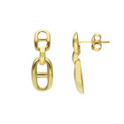Orecchini pendenti con piccoli decori geometrici in oro Giallo 9 Kt