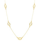 Girocollo con piccoli decori geometrici in oro Giallo 9 Kt