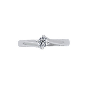 Anello solitario con diamanti, Colore G e Purezza VS (BBA240 VS)