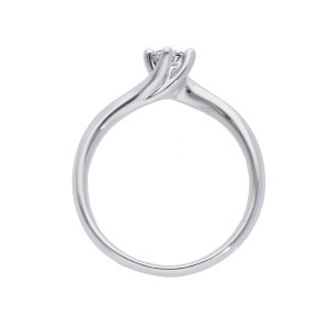 Anello solitario con diamanti, Colore G e Purezza SI (BBA240 SI)