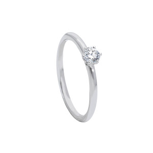 Anello solitario con diamanti, Colore G e Purezza SI (BBA490 SI)