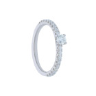 Anello solitario con pietra singola ed altre pietre (BBA330 SI)
