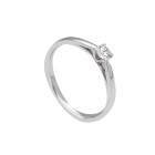 Anello solitario con diamanti, Colore G e Purezza SI (BBA240 SI)