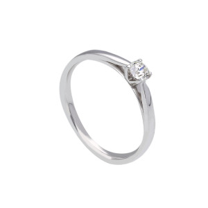 Anello solitario con diamanti, Colore G e Purezza SI (BBA670 SI)