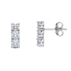 Orecchini Trilogy con diamanti, Colore G e Purezza SI (BBB060 SI)