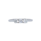 Anello Trilogy con diamanti, Colore G e Purezza SI (BBB130 SI)