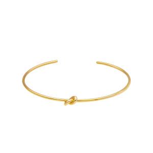 Bracciale rigido con nodo Dolce Vita Gioielli Valenza Mazzoni in Oro Giallo