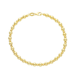 Bracciale pallinato Dolce Vita Gioielli Valenza Mazzoni in Oro giallo