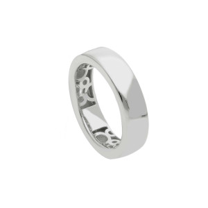 Anello fascia Dolce Vita Gioielli Valenza Mazzoni in Oro Bianco (gr. 2,90)