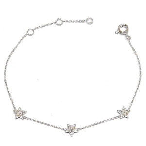 Bracciale Crivelli in oro e  stelline in diamanti 