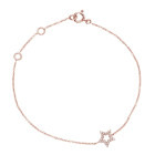 Bracciale Crivelli in oro a stella e diamanti