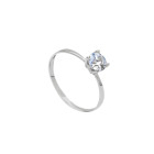 Anello Giovane Amore in Oro Bianco e Zircone