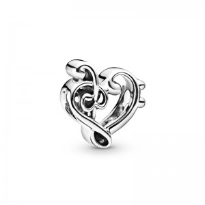 Pandora Moments Charms Cuore Chiave di Violino