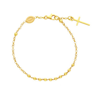 Bracciale Rosario in Oro Giallo Gioielli Valenza Mazzoni (gr. 3,20)