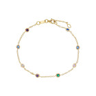 Bracciale Charm My Valenza in Oro Giallo e zirconi