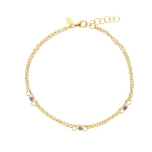 Bracciale a maglia ultraleggera Dolce Vita Gioielli Valenza Mazzoni in Oro Bianco e Giallo (gr. 1,80)