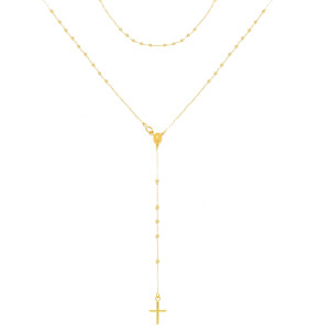 Collana Rosario in Oro Giallo Gioielli Valenza Mazzoni (gr. 2,80)
