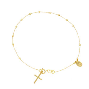 Bracciale Rosario in Oro Giallo Gioielli Valenza Mazzoni (gr. 1,50)