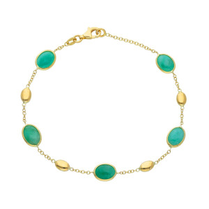 Bracciale Charm My Valenza in Oro Giallo e pietre colorate