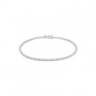 Bracciale Tennis in Oro Bianco e Diamanti