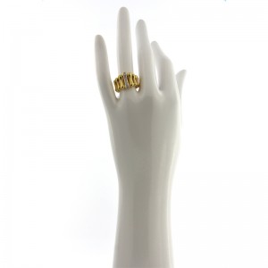 Anello Chimento Bamboo in Oro Giallo con diamante