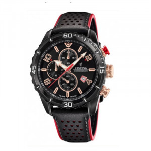 Orologio Festina Uomo Cronografo Collezione Chrono Nero/Rosso F20519/4
