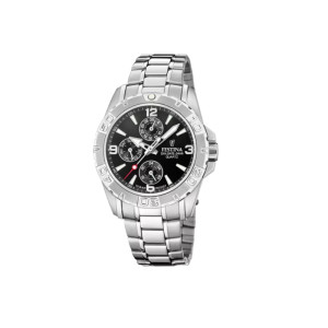 Orologio da Uomo Festina F20666/4 nero con cinghia in acciaio inossidabile 316L