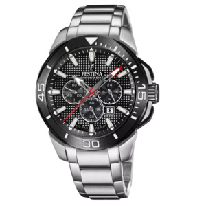 Orologio da Uomo Festina F20641/4 nero con cinturino in acciaio inossidabile 316 L