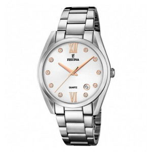 Orologio donna Festina Boyfriend Bianco e Rosa