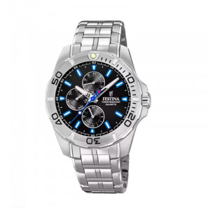 Orologio Festina Uomo Multifunction Collection Nero con Bracciale in acciaio F20445/6