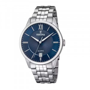 Orologio Festina F20425/2 da uomo azzurro con bracciale in acciaio F2025/2