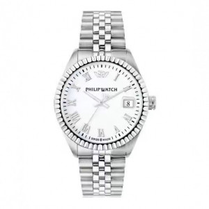 Orologio Quarzo Uomo Philip Watch Caribe Orologio cassa acciaio e diametro cassa 39 mm e bracciale acciaio