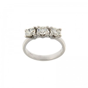 Anello Crivelli Donna Trilogy Oro Bianco