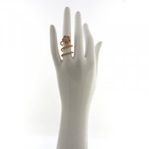Anello Crivelli in Oro Rosa con Diamanti