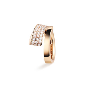 Anello Crivelli in Oro Rosa con Diamante Collezione Like