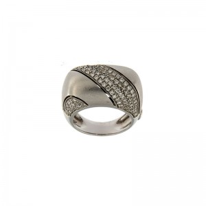 Anello Damiani in oro bianco con diamanti Ct. 1,09