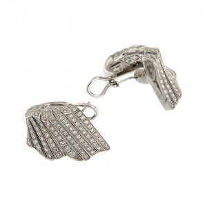 Orecchini Damiani in oro Bianco e diamanti Ct. 2,10