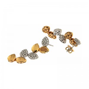 Orecchini in oro bianco e diamanti - Antera di Damiani