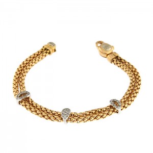 Bracciale Fope da Donna in Oro Bianco e Diamanti
