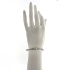 Bracciale Fope Estensibile Oro Bianco e Diamanti