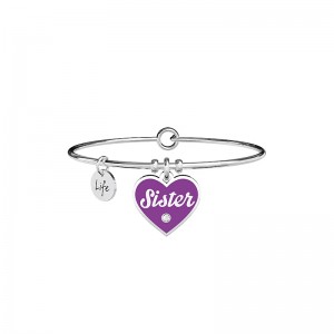 Bracciale Kidult in acciaio Cuore Sister